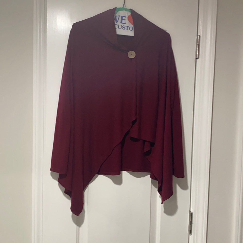 2 Bobeau cardigan - 1 Maroon and 1 blue teal both size M